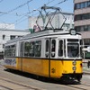 福井鉄道のドイツ製イベント車「レトラム」。故障のため運行を中止していたが、10月4日から再開する。