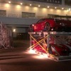 パドックに到着した参戦車両