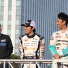 モータースポーツジャパンに登場した中嶋悟監督（左）、中嶋大祐（中央）、中嶋一貴（右）