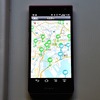 スマートフォン上に表示されるオービスデータ