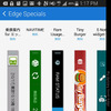 GALAXY Appsからエッジスクリーン用のウィジェットをダウンロードして追加ができる