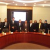 マレーシア鉄道公社のナワウィ総裁らが日本通運の本社ビル（東京都港区）を訪問