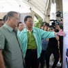 バンコク都知事、放水路トンネル建設現場視察