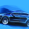 クオロス3 シティ SUV の予告スケッチ