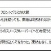 寒冷地での駐車時は　窓やドアの凍結に注意