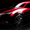 マツダ CX-3 のイメージスケッチ