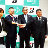 左からブリヂストン・米元真希子氏、同・草野智弘氏、花王・根来昌一氏、同・鷹野哲男氏