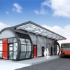 来年3月に移設されるBRT陸前高田駅の移設後のイメージ。