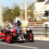 モーガン3ホイラーがお台場の街を行く。