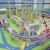 北陸新幹線が新たにモチーフに加わった大型ジオラマ。