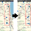 MapFan＋常磐道の開通