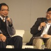 左・梶田秀司氏（産業技術総合研究所 知能システム研究部門ヒューマノイド研究グループ 主任研究員）、右・遠藤諭氏（角川アスキー総合研究所 取締役主席研究員）