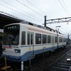 筑豊電鉄の筑豊直方駅。北九州線は現在、実質的には熊西～筑豊直方間を結ぶ筑豊電鉄の路線と一体化している。