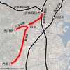 近鉄内部・八王子線の路線図。このほど公有民営の上下分離経営に移行することになり、四日市市と四日市あすなろう鉄道が鉄道事業再構築実施計画の認定を申請した。