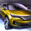 広州汽車のGS4の予告スケッチ