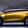 広州汽車のGS4 の予告スケッチ