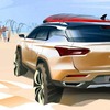 広州汽車のGS4 の予告スケッチ