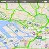 実録オービスPRO・iPhone版の渋滞表示画面