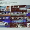 フォルクスワーゲングループとしては、世界市場で1000万台超となった。