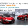 公式Twitterで新型NSXに対する想いをつぶやいたフェルナンド・アロンソ選手