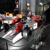 ホンダF1参戦記者会見が行なわれた青山本社に8台のF1マシンが集結