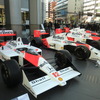 10日、ホンダの青山本社前には歴代のマクラーレン・ホンダ（1988～92年）がズラリと並んだ。