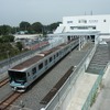 浦和美園駅を発車する列車。埼玉高速鉄道線は同駅付近を除き地下トンネルになっている。