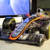 ホンダF1記者会見で展示された、マクラーレン・ホンダ『MP4-30』