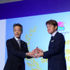 ヒロミさんと増田浩一会長（キャンピングカーショー15）