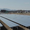友部～内原間の操車場跡地に整備された太陽電池発電設備。2月26日から運用を開始する。