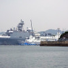 佐世保港クルーズから見えた米海軍佐世保基地