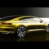 VW スポーツクーペ・コンセプトGTE の予告スケッチ