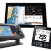 出展機器：上NavNet TZtouch2、左下GP-1870F、右下NAVpilot-711C