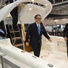 トヨタ自動車 豊田章男社長が「ジャパンインターナショナルボートショー2015」の会場を視察（3月5日）