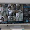 映像はネットワーク対応レコーダーで記録。いつでもさかのぼって確認もできる。複数台カメラでも画面はクリアでわかりやすい