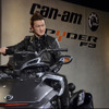 Can-Am Spyder F3/-Sの発表会に登場した、歌舞伎俳優の中村獅童さん