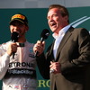 F1 オーストラリアGP表彰式後にA.シュワルツェネッガー氏が登場