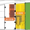 施設内の見取り図。教習所と踏切施設、旧型電車、野菜栽培所が並んで設けられているのが異色だ。