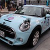 ヤズブキー監修デザインでラッピングしたMINIクーパーS