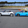 袖ヶ浦フォレストレースウェイ（千葉）で行なわれたS660プロタイプ試乗会のようす