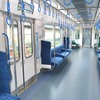 車内も「豊かな摂津灘の海」をイメージした青色を配色している。