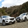 マツダ CX-5（左）とスバル フォレスター（右）