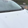 ウィンドウォッシャーの噴出孔は3つも付いていた。