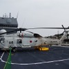 第2エレベーターに搭載されていた対潜ヘリコプターSH-60。