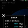 千葉市美浜区での速度