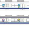 スタンプラリー開催にあわせて運行されるラッピング列車のイメージ。8000系2両編成1本にラッピングを施す。