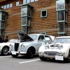 左から、MG A、ランチア アッピアベルリーナ オースチン ヒーレースプライトMk1
