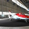 ANAハンガーに駐機したホンダジェット