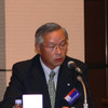 日本板硝子の藤本社長、「世界最大規模のグローバルリーダー」と強調