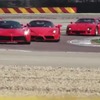 イタリア・フィオラノを疾走するラ・フェラーリ、エンツォ、F50、F40